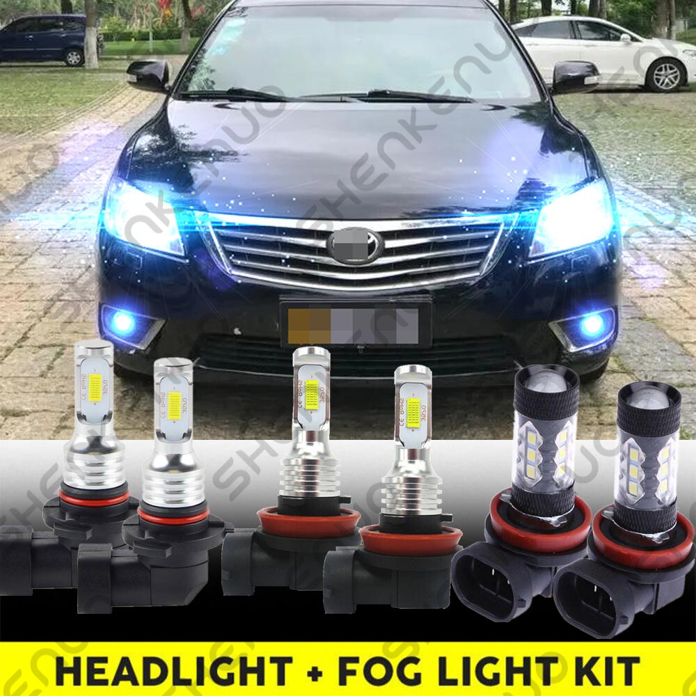 LED Headlight High/Low Beam + Fog Light Bulbs Kit for Toyota Camry 2007 LED Headlight High/Low Beam + Fog Light Bulbs Kit for Toyota Camry 2007