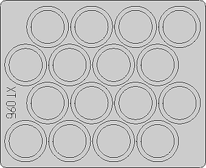 Eduard-Mask-1-35-Flakpanzer-38-Gepard-wheel-mask-Paint-Mask-For-TAMIYA-XT095