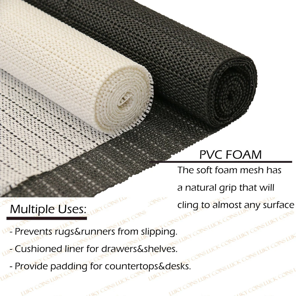 Anti Non Slip Grip Mat 50cmX200cm Kitchen Drawer Cupboard Underlay Liner Durable - image 2 of 4