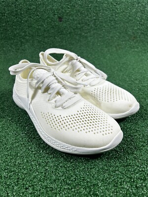 Crocs Literide 360 Pacer Lace Up Sneakers Women's Size 9 White Worn Twice Clean!