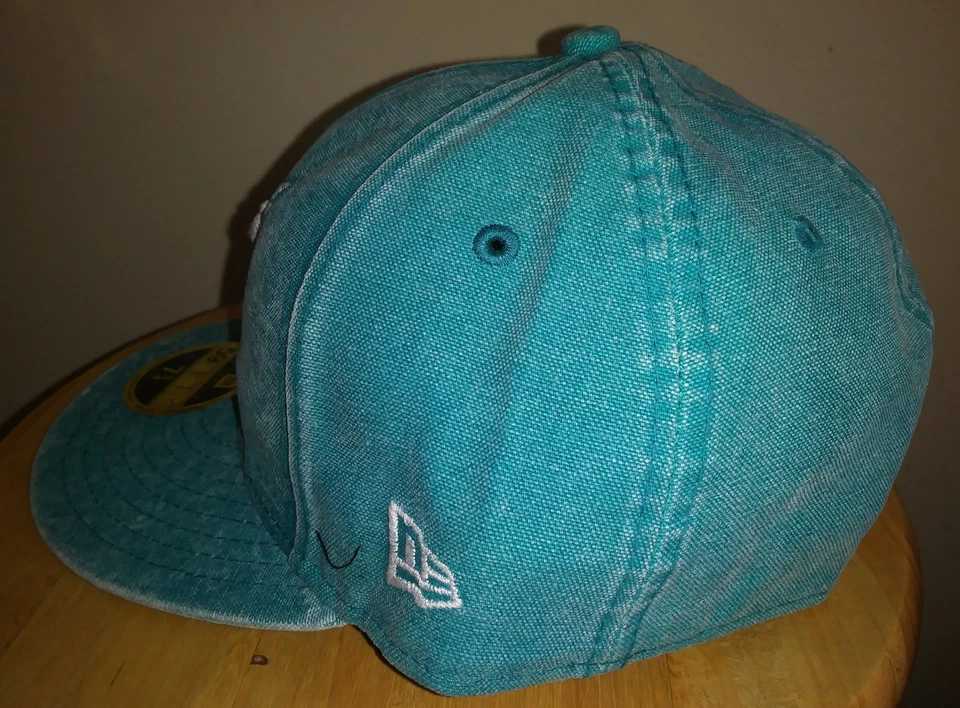 Charlotte Hornets New Era Gorra Oficial NBA Sombrero 5950 LP Desteñido 59FIFTY Adulto 7 3/8 Foto 3 de 4