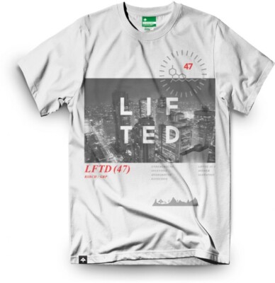 LRG T-shirt High City Life Größe L Farbe Weiß Skateboarding Skateboard