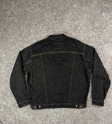 Vintage Levi's Black Denim Trucker Jacket Men's 70507-4878 Vintage Levi's Black Denim Trucker Jacket Men's 70507-4878