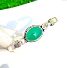 Green Onyx 925 Sterling Silver Beautiful Gift For Her Cuff Jewelry R-1854