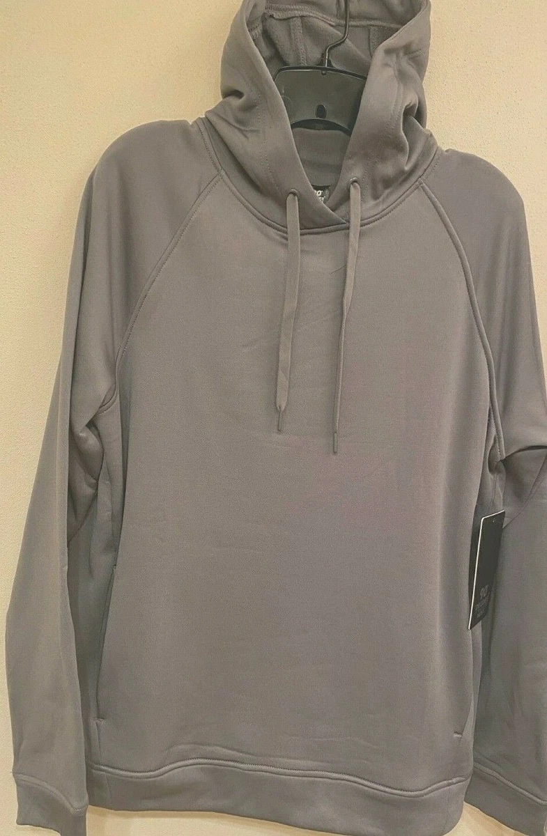 NWT 90 DEGREE BY REFLEX MEN'S PULLOVER FLEECE HOODIE LONG SLEEVE