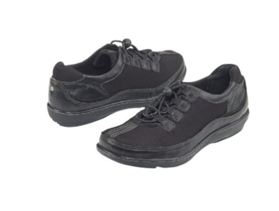 Aetrex Womens Black Berry Bungee Oxford Shoes BE50 BLACK  NIB