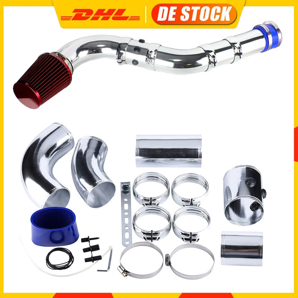 76mm Auto Ansaugrohr Luftansaugrohr Sportluftfilter filter Cold Air Intake Rohr - Bild 4 von 4