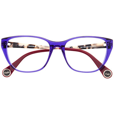 Woow Eyeglasses Night Call 2 Crystal Violet Cat Eye Frame  display picture 2