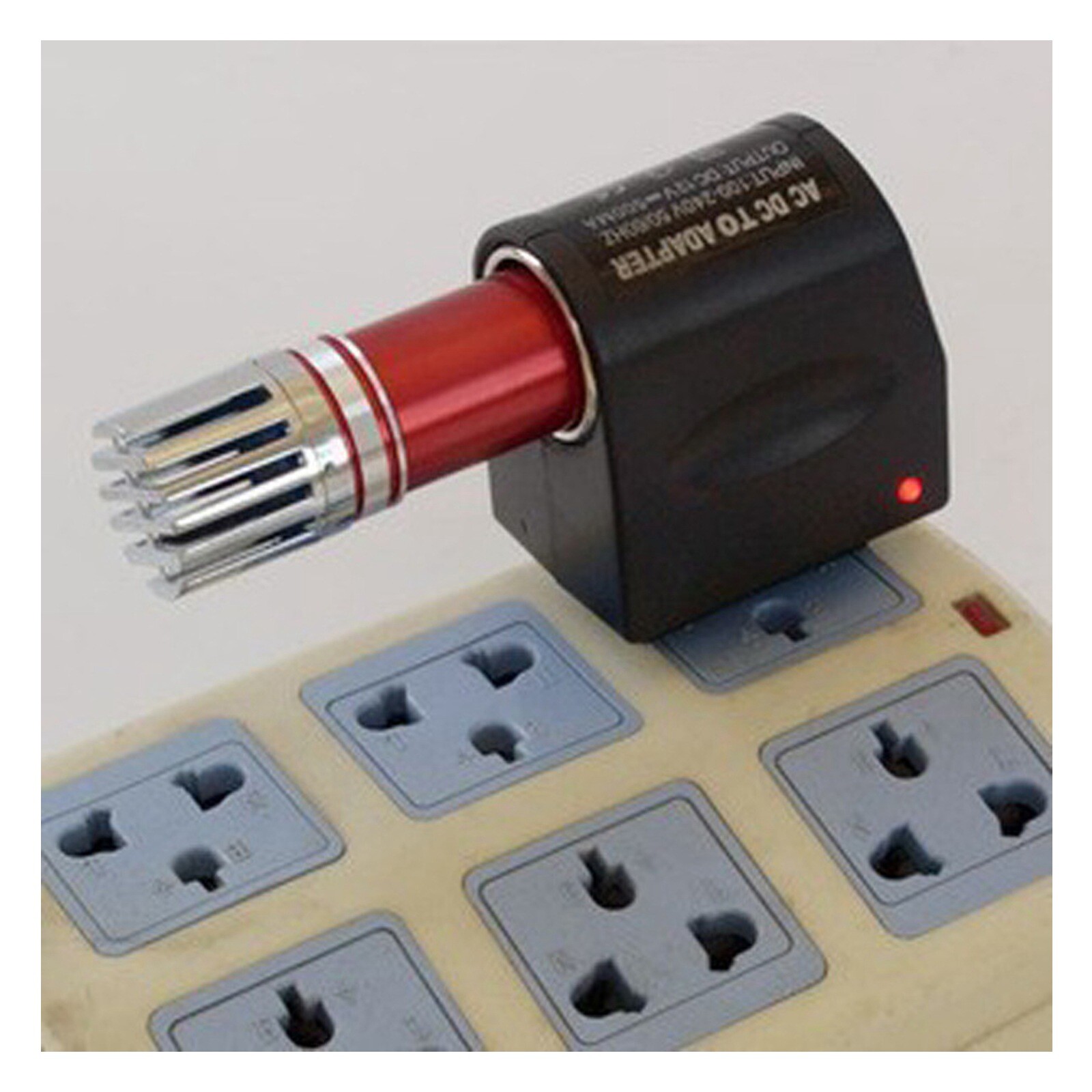 AC US Wall Power To DC Plug Car Cigarette Lighter Port Female Adapter Converter