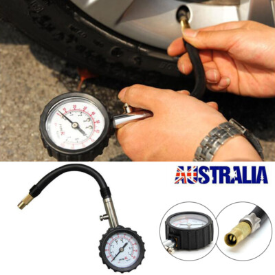 0-100PSI Car Truck Auto Motor Tyre Tire Air Pressure Gauge Dial Meter ...