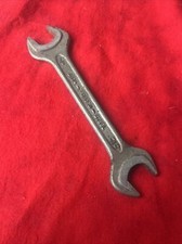 VINTAGE DOUBLE OPEN-END WRENCH FORGED USA 7/8"  13/15" a35 