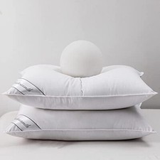 Paquete de 2 almohadas tama o queen de pluma de ganso para cama