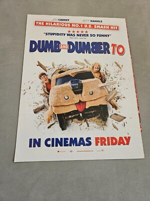 TPEEP148 MAGAZINWERBUNG 11X8'' DUMM UND DÜMMER ZU - JIM CARREY, JEFF DANIELS 