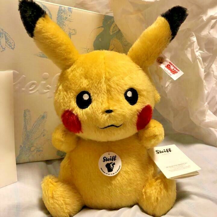 Good Smile Company Steiff Pokemon Pikachu 1000 Limited Plush Doll Japan 16 For Sale Online Ebay