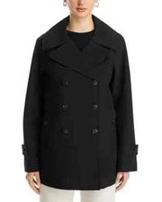 Save The Duck Black Sofi Short Trench Coat Size M MSRP $375