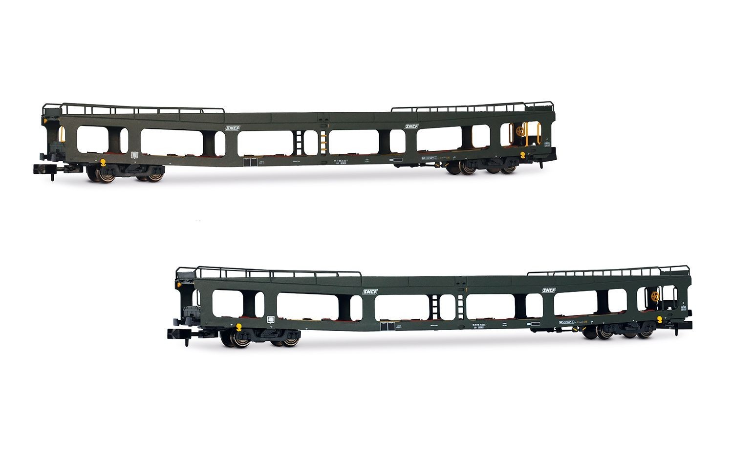 Wagons porte-autos Arnold HN4411 avec double pont de chargement fonctionnel
