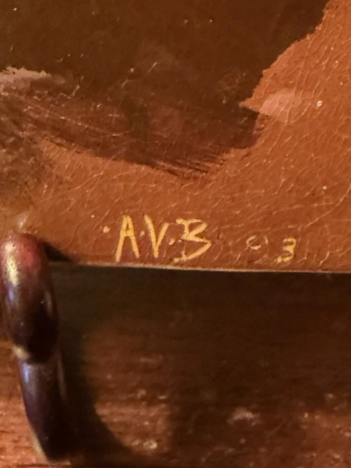 非常罕见 1893 年早期 ARTUS VAN BRIGGLE 瓷砖在 REMBRANDT ROOKWOOD POTTERY 19c 后 — 第 2/4 张图片