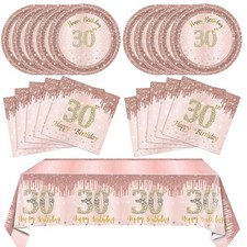 30th Birthday Decorations for Women 30th Birthday Party Supplies Include Rose