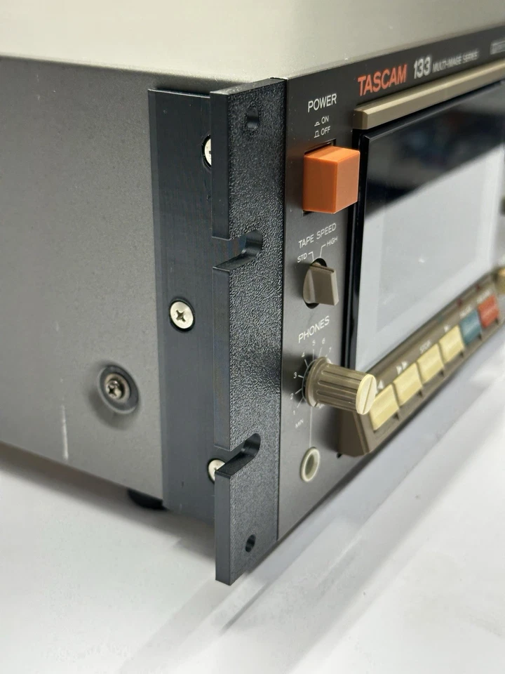 Tascam 133 Tape Cassette Recorder Player Rack Mount Ear Pair NEW 3D Printed - Image 2 of 4