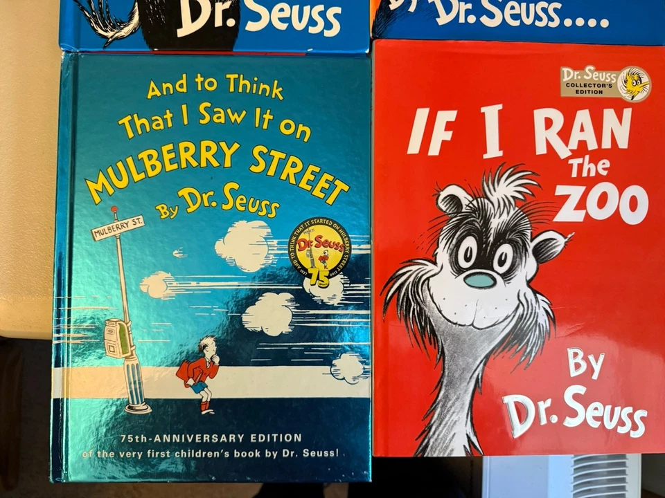 All 6 Banned Dr. Seuss Books RARE Lot Out Of Print Hardcover CLEAN Foto 4 de 4