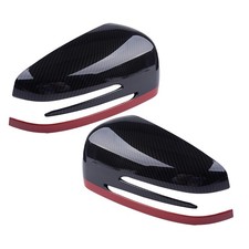 Carbon Spiegelkappen Abdeckungs Trim f&uuml;r Mercedes Benz A CLA GLA GLK 2014-2017