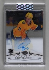 2018 Clear Cut Rookies 2019-20 Upper Deck Update Eeli Tolvanen #CCR-ET Auto 18mu