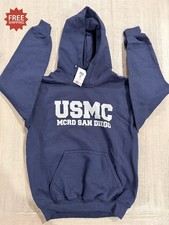 USMC US Marine Corps MCRD SAN DIEGO Hoodie / Hooded Sweatshirt - Sz Youth Small
