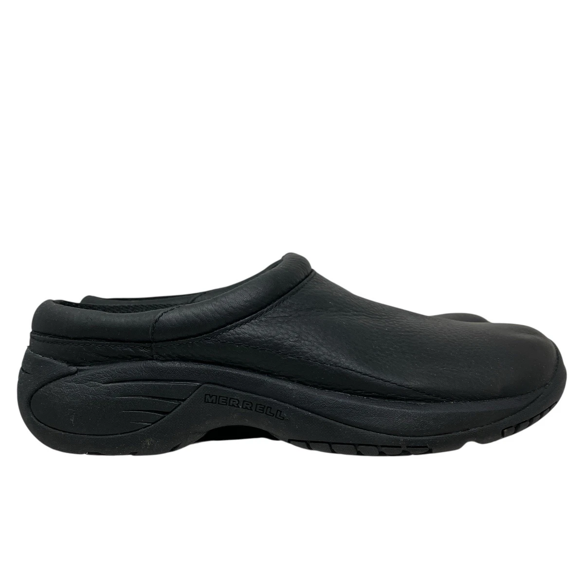 Merrell Slip On Loafers Black Pebbled Leather Moccasins Mens 8 Excellent Merrell Loafer Black Casual Shoes for Men for sale | eBay main image 4