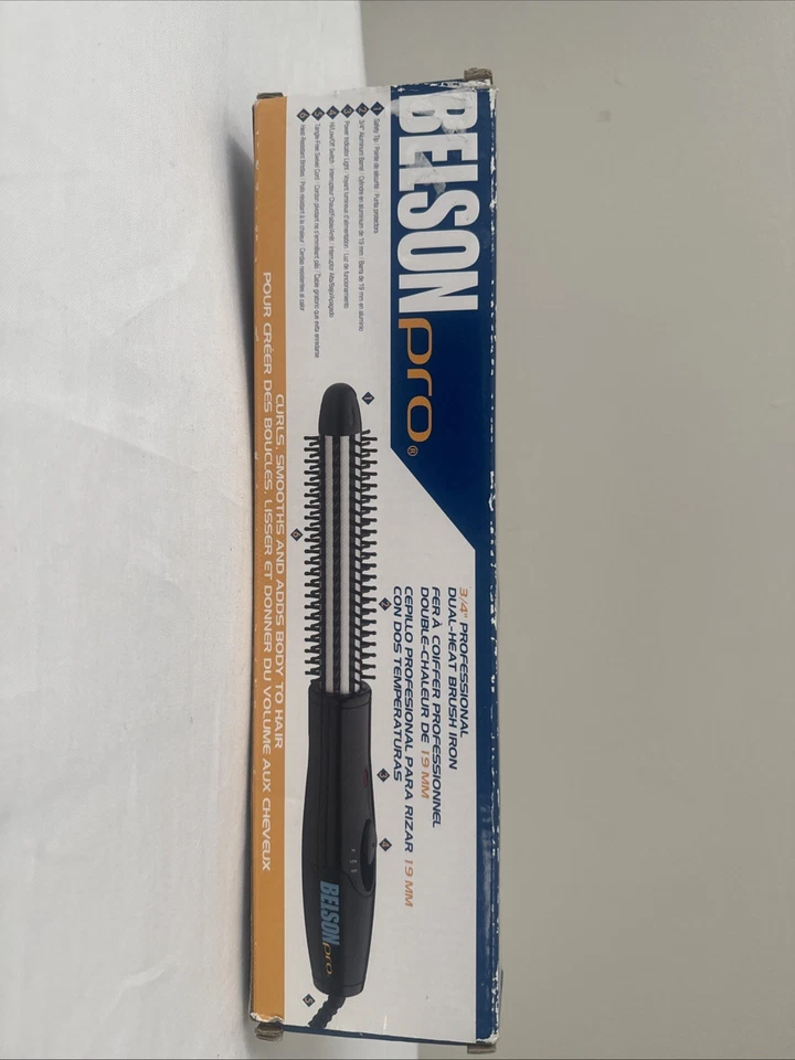 Belson Pro 3/4" Professional Dual-Heat Brush Iron NEW IN BOX Still Sealed - Image 2 of 2