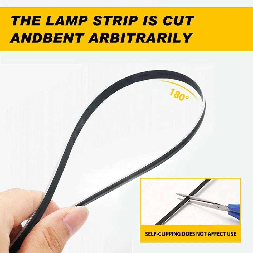 RGB Symphony Coche Atmósfera Interior LED Acrílico Guía Fibra Óptica Luz Ambiental Foto 4 de 4