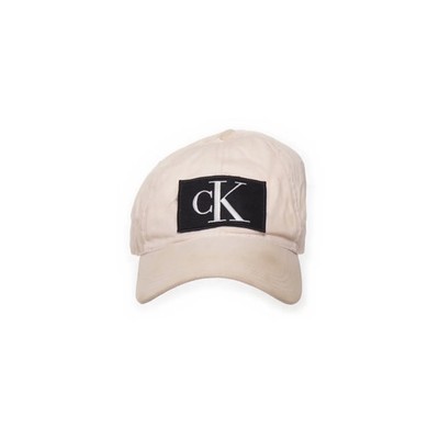Calvin Klein Jeans, Baseball-Mütze, Größe: ONE SIZE, Baumwolle, Beige #ZfC