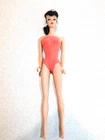 Barbie:  VINTAGE Brunette 1961 #5 PONYTAIL BARBIE Doll No Box!