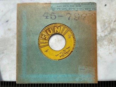 Elvis 1955 Sun 217 Baby Let's Play House Muster 45 Hörprobe Seite 1 Verkauf hier