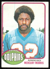 1976 TOPPS MERCURY MORRIS 315 VG FOOTBALL MIAMI DOLPHINS