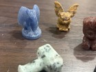 Crystal Carving Lot. Kiwi Jasper Black Obsidian Pyrite Sodalite Sunstone. Groot  — photo 6