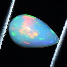 1.10 Cts Natural Ethiopian Opal Top Grade Play Of Colors Cabochon Loose Gemstone