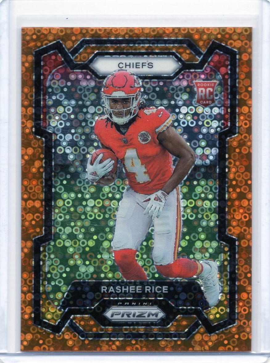 Rashee Rice 2023 Panini Prizm Orange disco Prizm Rookie #350 KC Chiefs 🔥