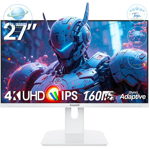 Gaming Monitor 27 Zoll Uhd 4K 160Hz Ips Weiß Mit Freesync Hdmi Displayport-image