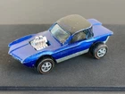Vintage Hot Wheels Redline 1968 Blue Python US - Dark Int., FULL Black Roof!