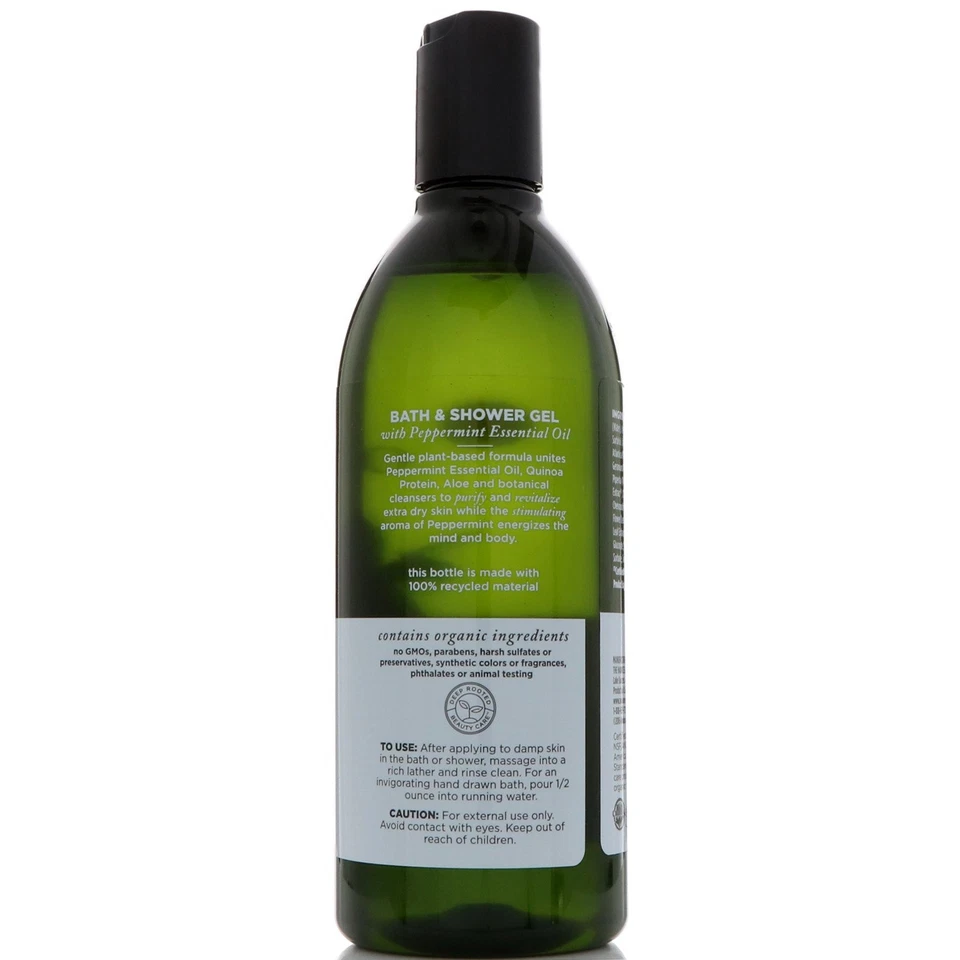 Gel de baño y ducha, menta revitalizante, 12 fl oz (355 ml) Foto 3 de 3