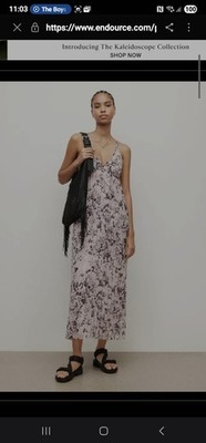 AllSaints Pink Nouval Waktu Dress Size UK 8 -  RRP £199