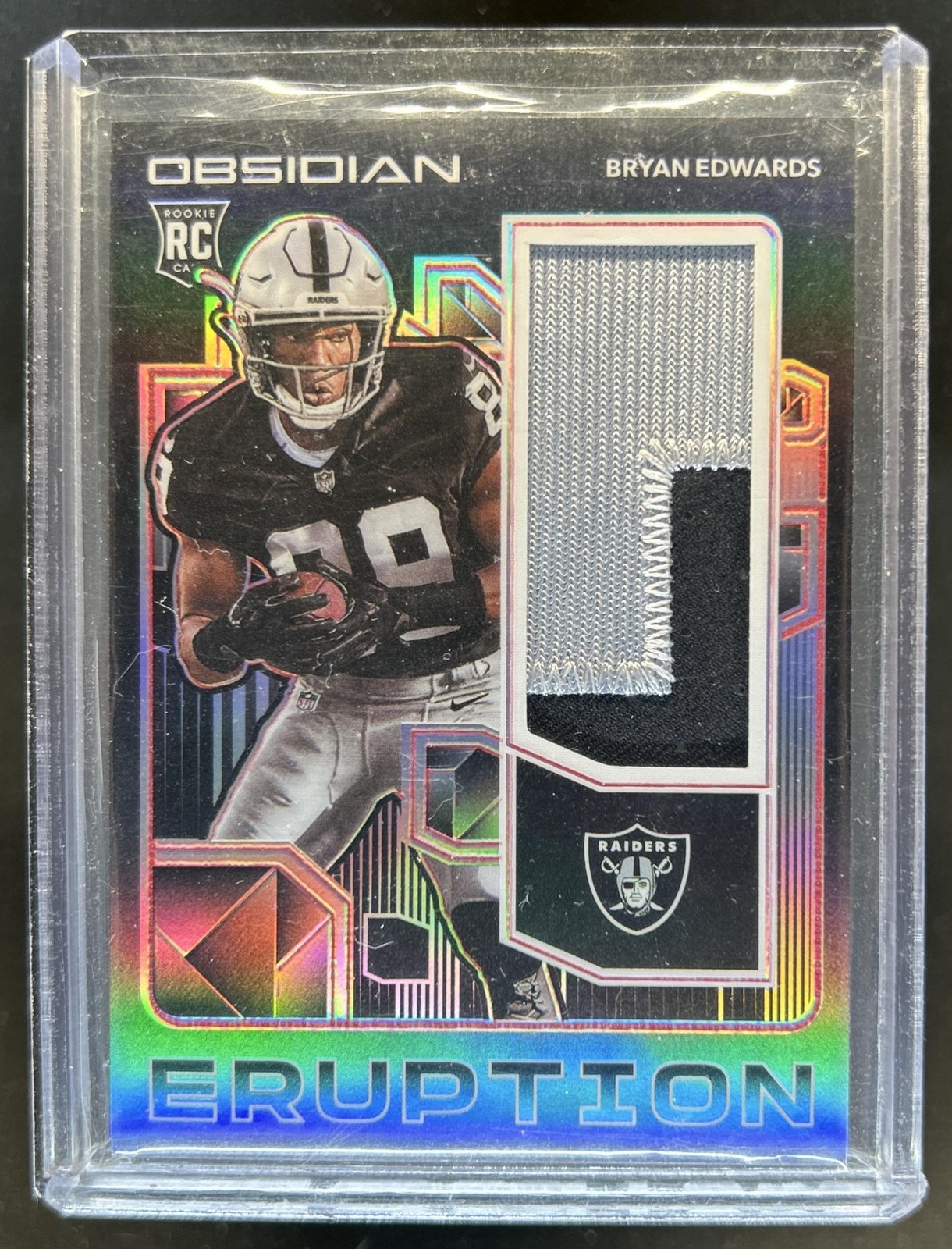 Bryan Edwards Panini Obsidian Rookie Eruption #RE30 Red Electric Etch