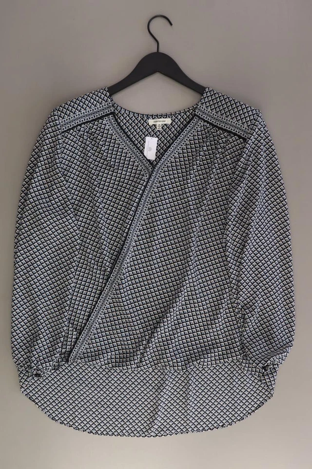 MAX STUDIO Langarmbluse Regular Bluse für Damen Gr. 44, XL blau aus Polyester - Bild 4 von 4