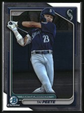 Tai Peete 2024 Bowman #BCP-9 Chrome Prospects Seattle Mariners