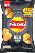 WALKERS Crisps PMP Packs (18 x 70g, BBQ)