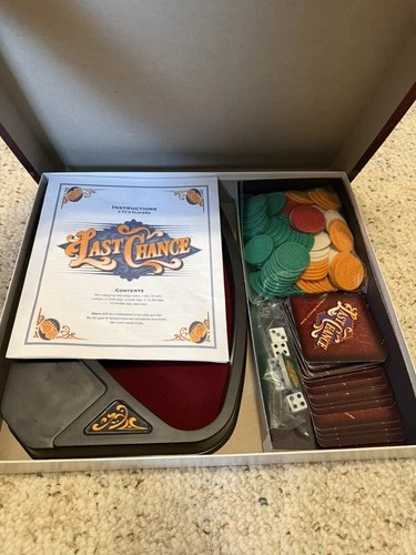 1995 Last Chance Board Game by Milton Bradley Complete dice craps vintage nice!