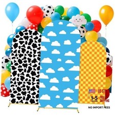 3 Pack Arch Backdrop Cover Stretchy Story Theme 4Ft 5Ft 6Ft 4Ft,5Ft,6Ft Cartoon