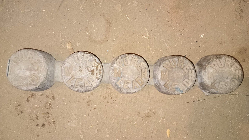 vintage lead ingots eBay