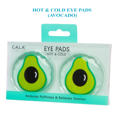 CALA Eye Pads, HOT & COLD EYE PADS (Avocado) Microwavable & Freezable