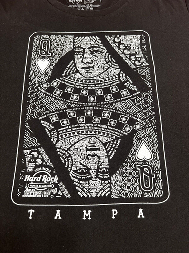 Women's Seminole Hard Rock Hotel & Casino Queen of Hearts T-Shirt Size XXL - GUC - Picture 2 of 7